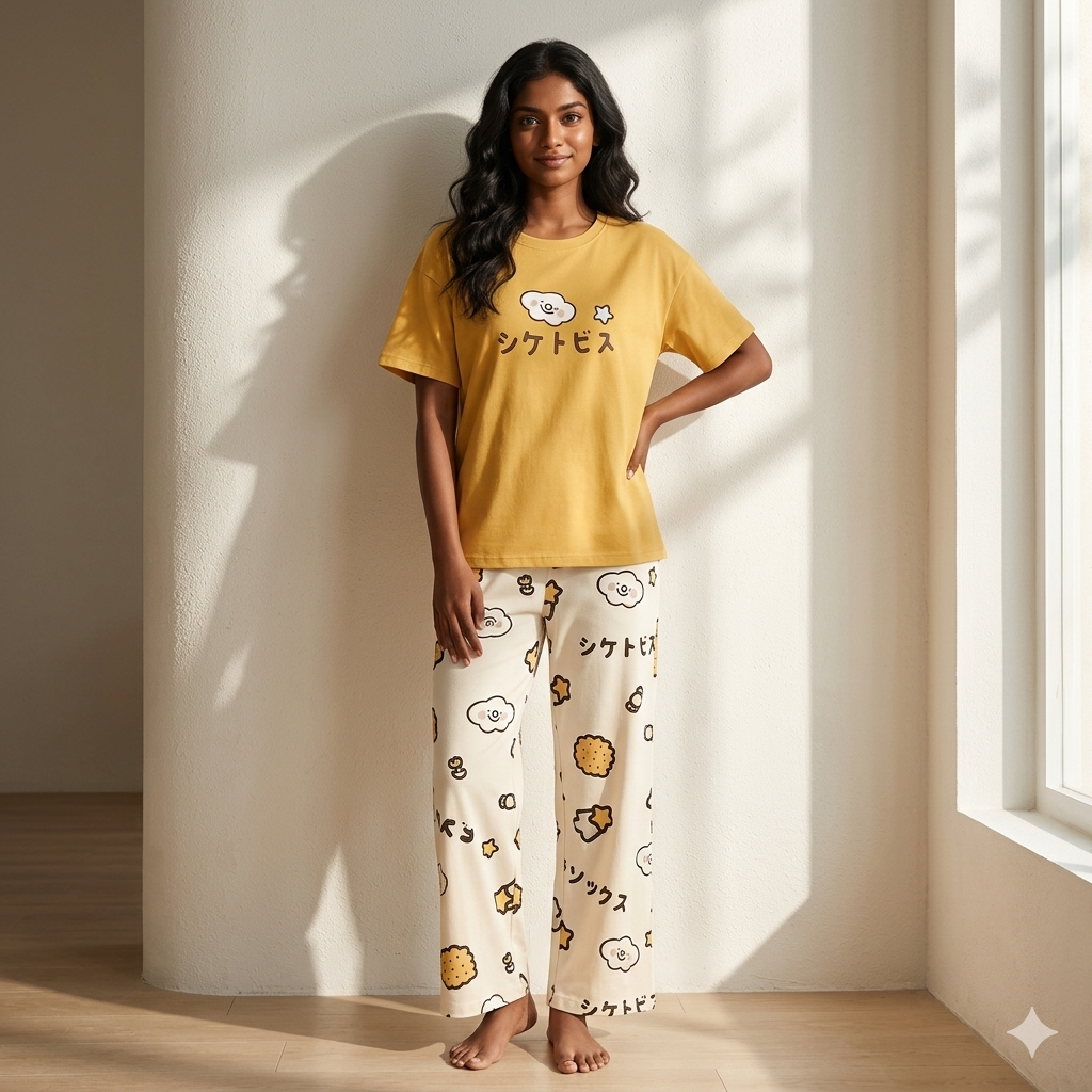 SR-CHINESE PRINTED NIGHT SUIT