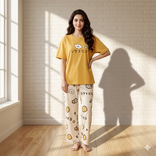 SR-CHINESE PRINTED NIGHT SUIT