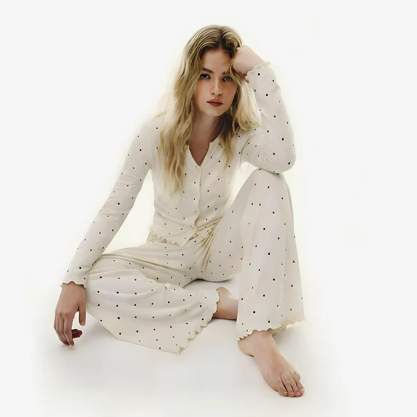 Ivory Dream Dotted Set - Oat Milk