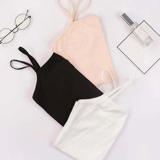 Pack Of 3 Soft Cotton Cami Sole