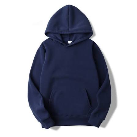 Unisex Navy Blue Hoodie