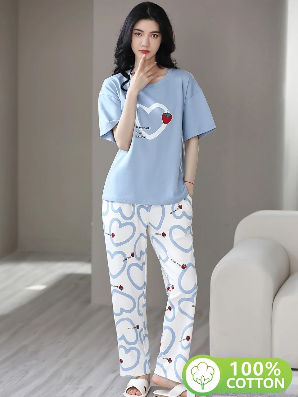 11.11 Sale Soft Cotton PJ Suit - P11
