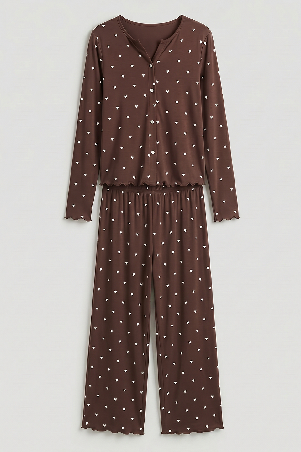Ivory Dream Set (Heart Printed) - Mocha