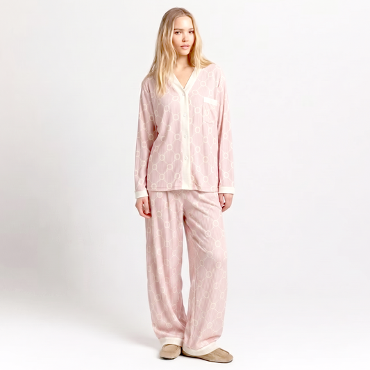 Soft Cotton Lounge Set - Pink Orbit
