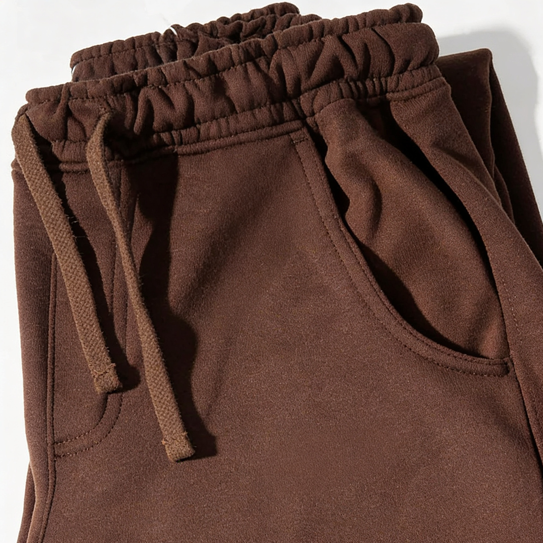 Wide Pull-On Trouser | Mocha Brown